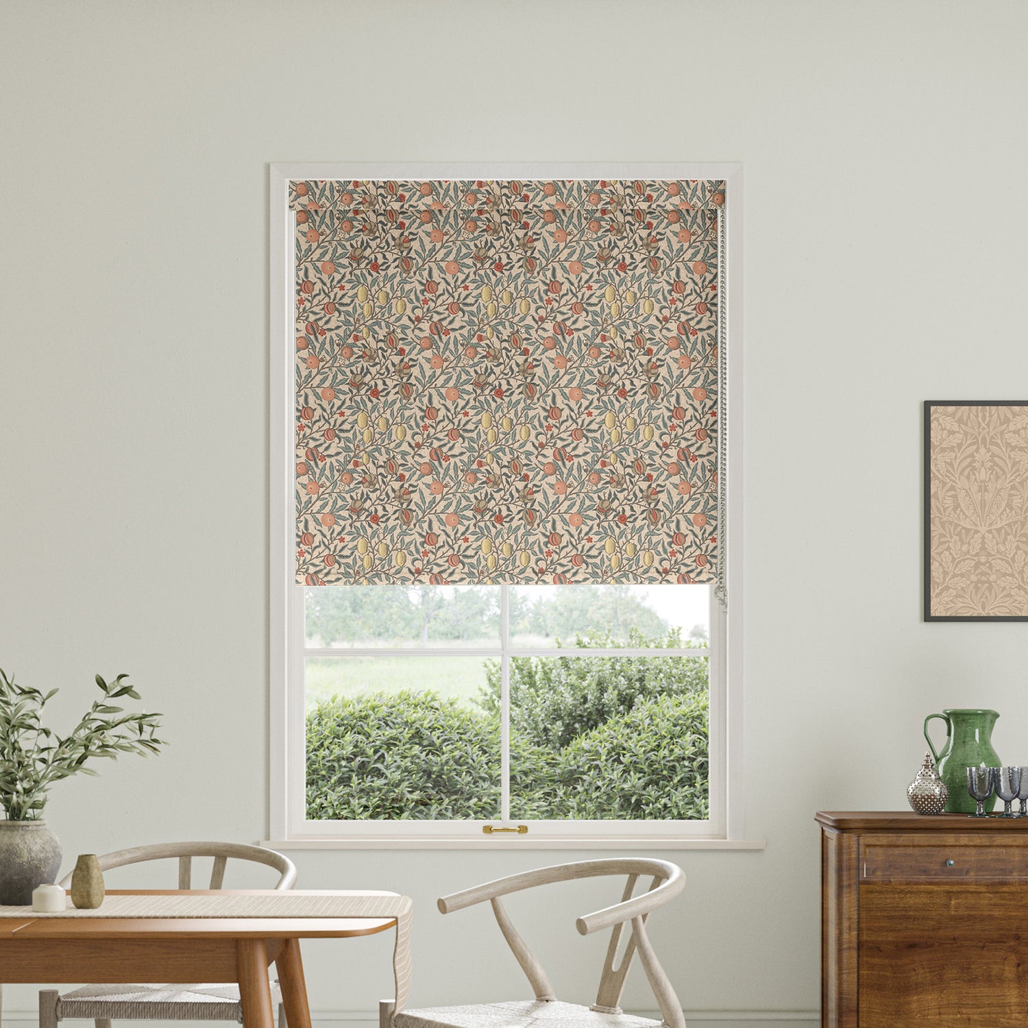 William Morris Fruit Blackout Made To Measure Roller Blind Clay