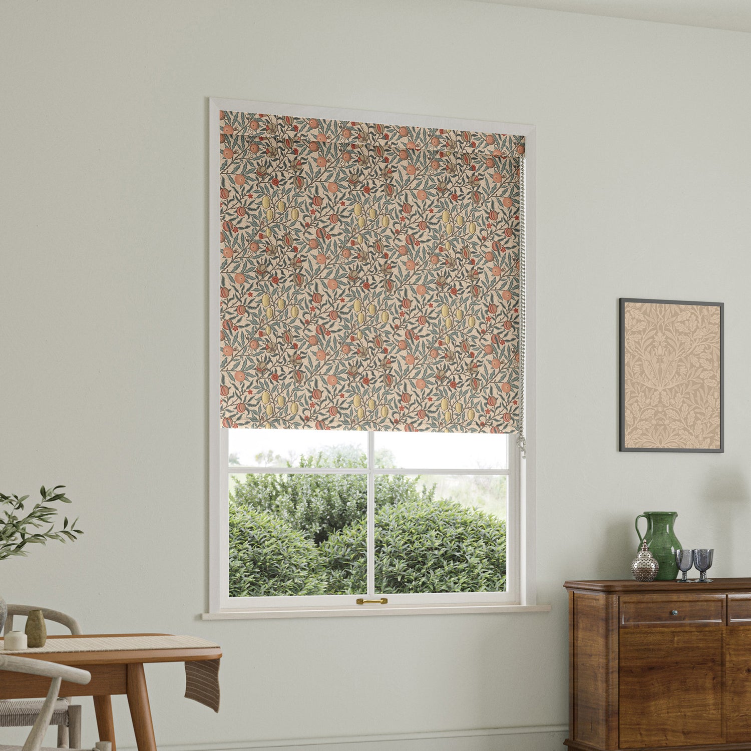 William Morris Fruit Blackout Made To Measure Roller Blind Clay