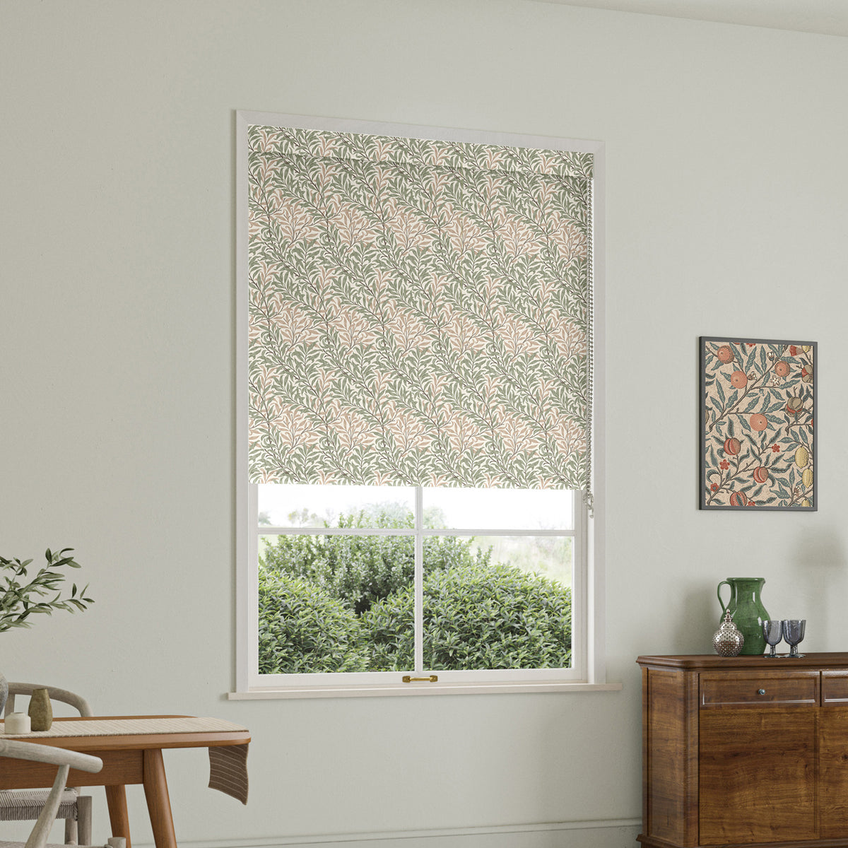 William Morris Willow Bough Translucent Made To Measure Roller Blind Sage