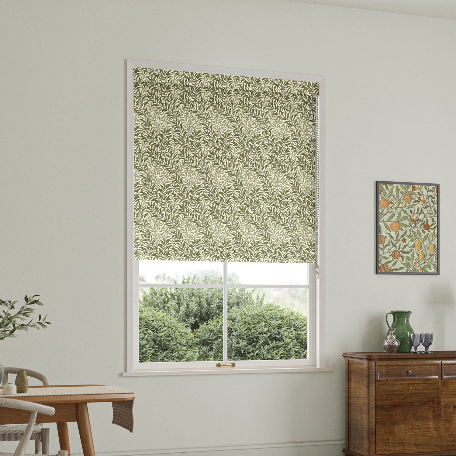 William Morris Willow Bough Blackout Made To Measure Roller Blind Moss