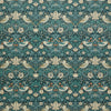 William Morris At Home Strawberry Thief Velvet Fabric Indigo