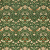 William Morris At Home Strawberry Thief Velvet Fabric Nettle