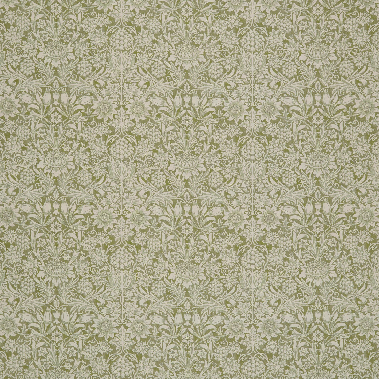 William Morris At Home Sunflower Fabric Artichoke