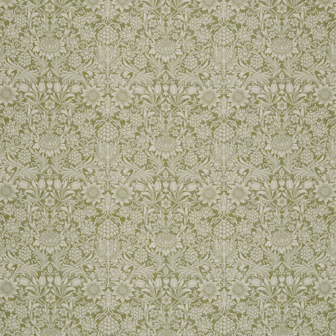 William Morris At Home Sunflower Fabric Artichoke