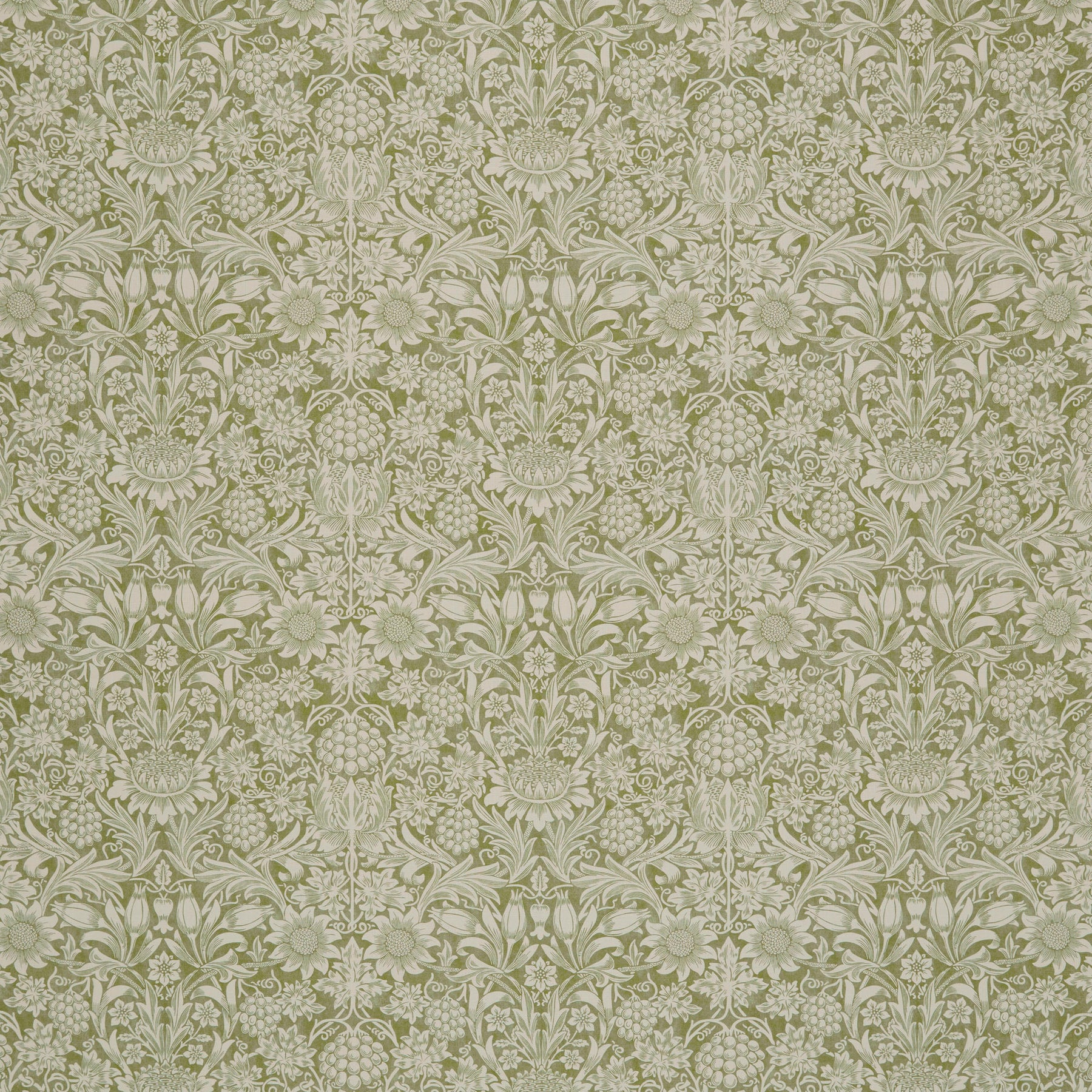 William Morris At Home Sunflower Fabric Artichoke