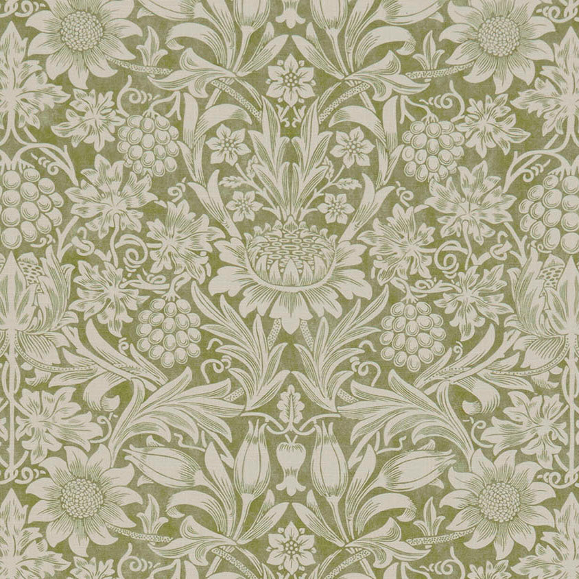 William Morris At Home Sunflower Fabric Artichoke
