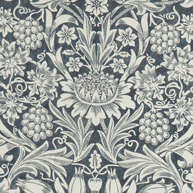 William Morris At Home Sunflower Fabric Indigo