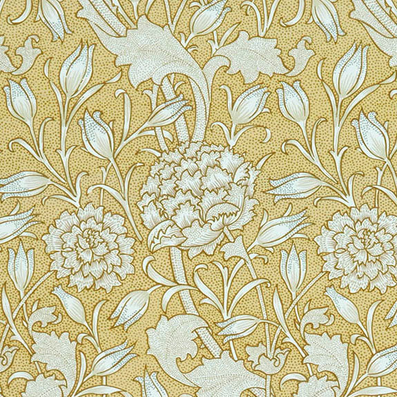 William Morris At Home Wild Tulip Fabric Ochre