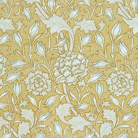 William Morris At Home Wild Tulip Fabric Ochre