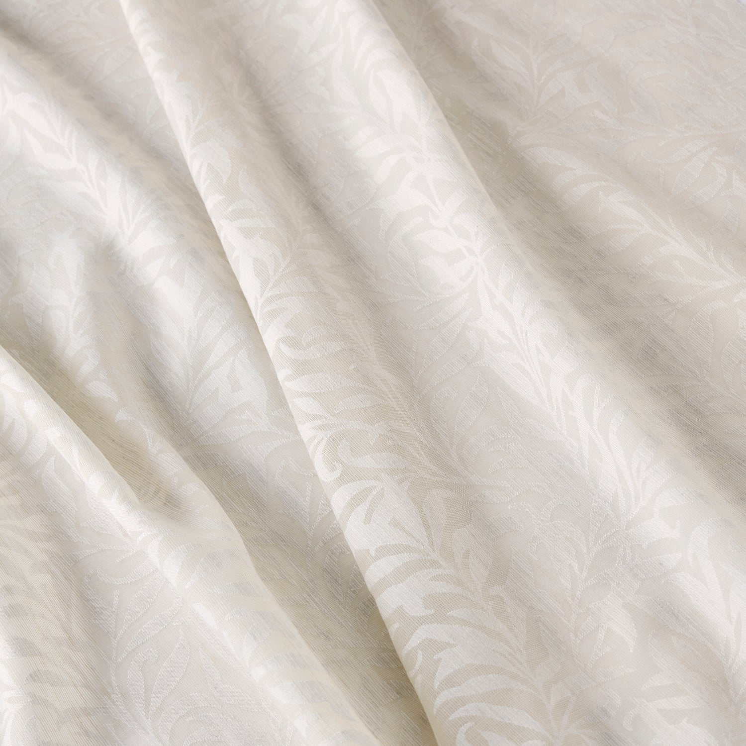 William Morris At Home Willow Bough Sheer Voile Fabric Oat
