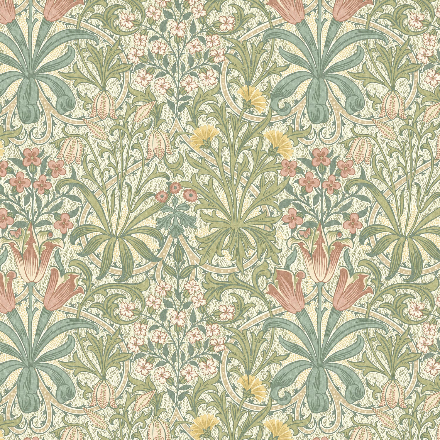 William Morris At Home Woodland Weeds Fabric Apple