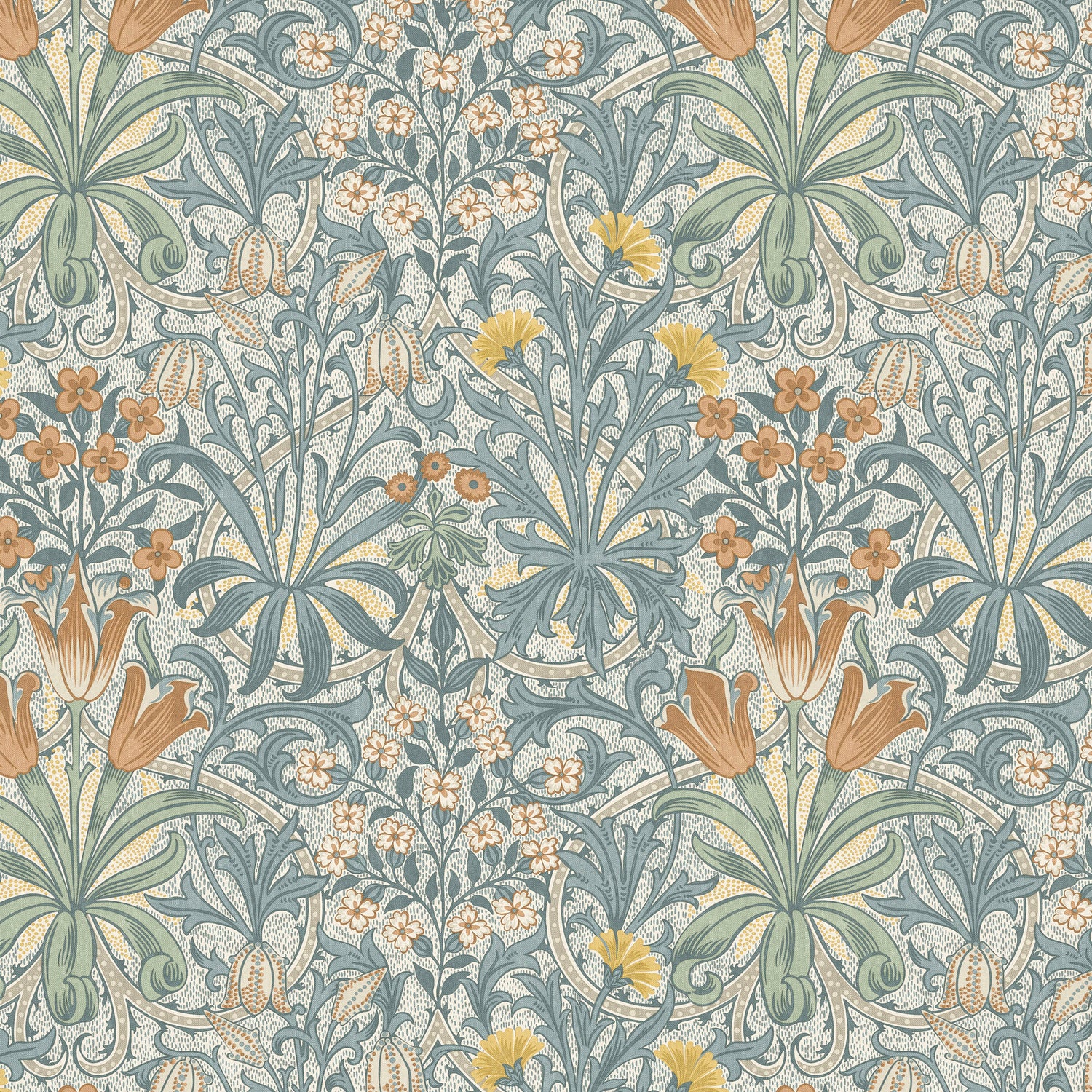 William Morris At Home Woodland Weeds Fabric Bluebird