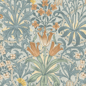 William Morris At Home Woodland Weeds Fabric Bluebird