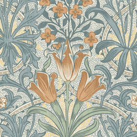 William Morris At Home Woodland Weeds Fabric Bluebird