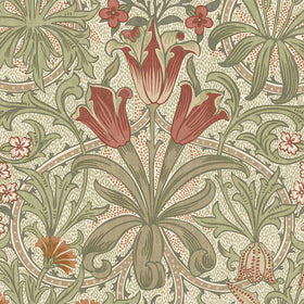 William Morris At Home Woodland Weeds Fabric Fern
