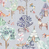 Voyage Maison Woodland Adventures Printed Cotton Fabric Lilac