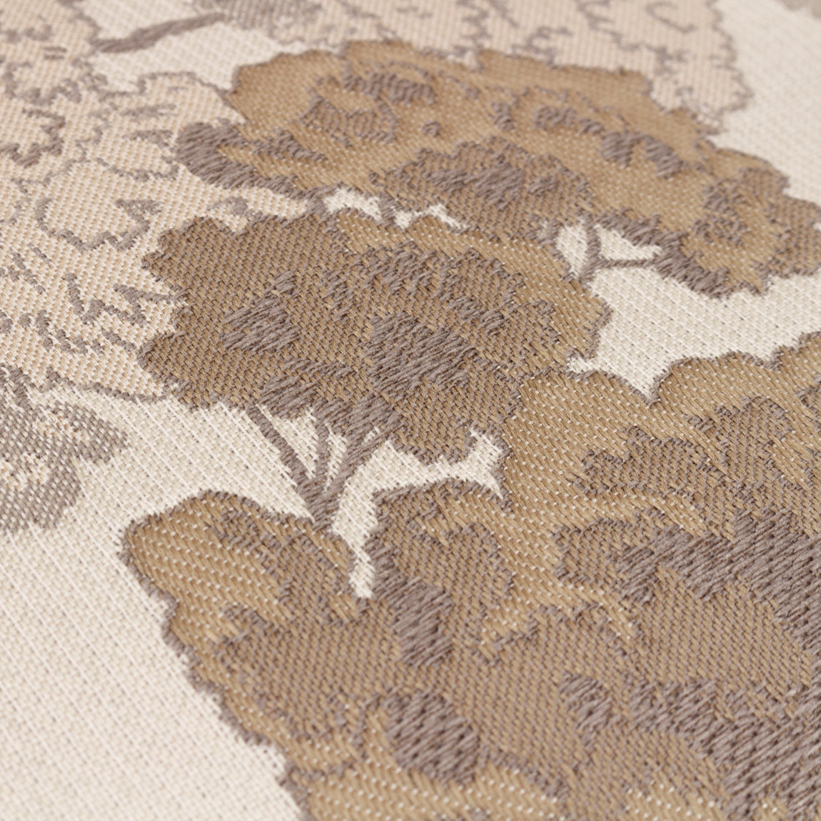 Wylder Nature Woodlands Floral Jacquard Filled Cushion 55cm x 55cm Natural