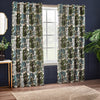 Wylder Nature Woodlands Floral Jacquard Ready Made Eyelet Curtains Green