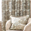 Wylder Nature Woodlands Floral Jacquard Ready Made Eyelet Curtains Natural