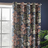 Wylder Nature Woodlands Floral Jacquard Ready Made Eyelet Curtains Navy