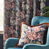 Wylder Nature Woodlands Floral Jacquard Ready Made Eyelet Curtains Navy