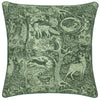 Furn. Winter Woods Animal Chenille 50cm x 50cm Filled Cushion Emerald