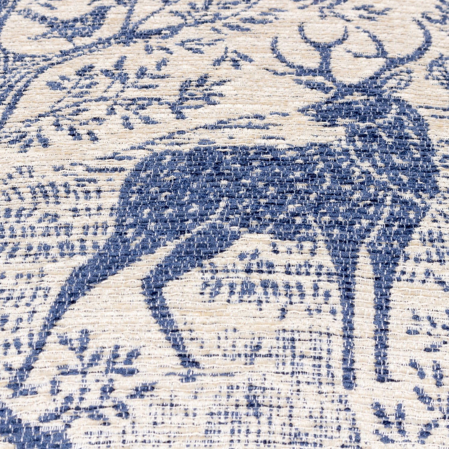Furn. Winter Woods Animal Chenille 50cm x 50cm Filled Cushion Midnight