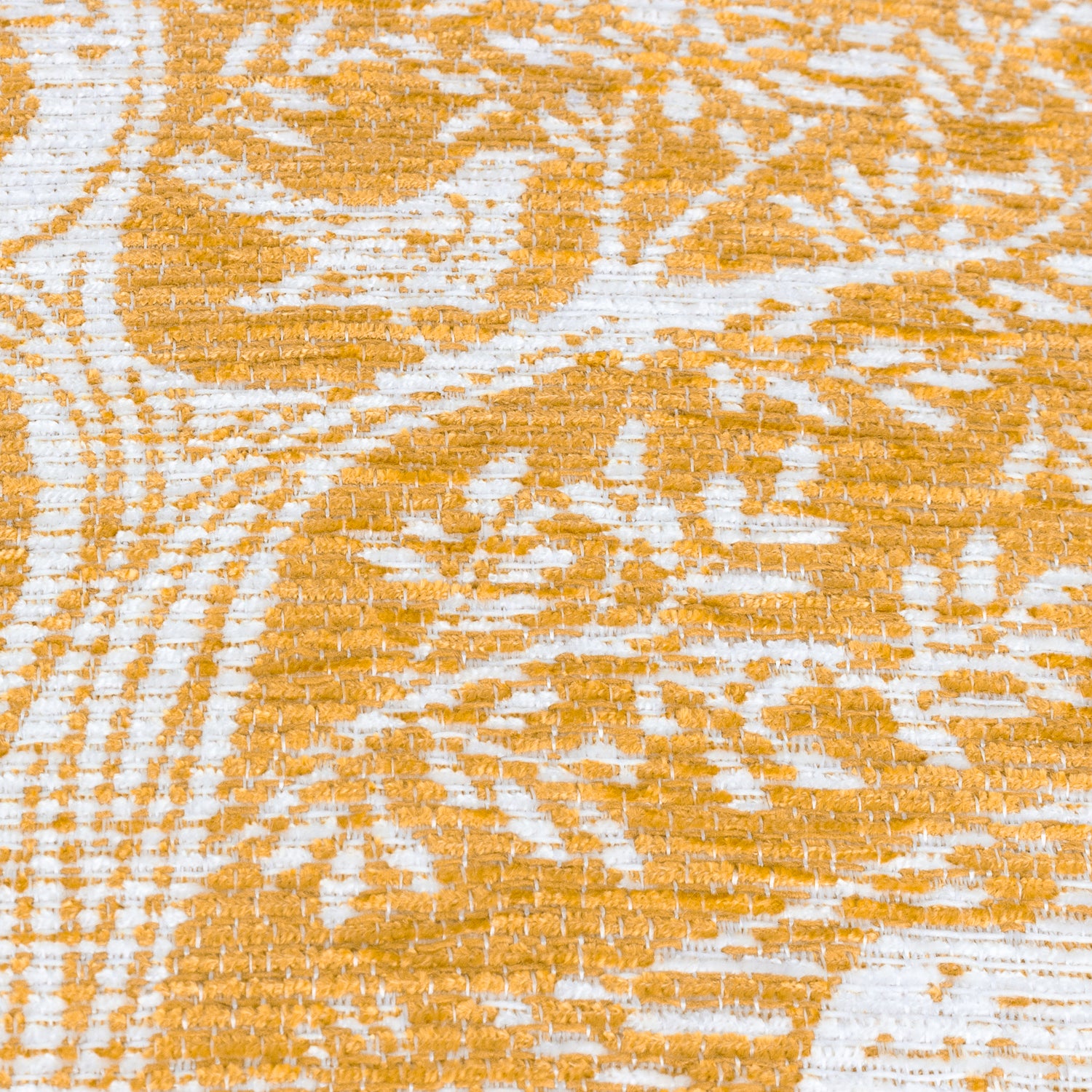 Furn. Winter Woods Animal Chenille 50cm x 50cm Filled Cushion Ochre