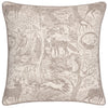 Furn. Winter Woods Animal Chenille 50cm x 50cm Filled Cushion Taupe