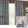 Winter Woods Chenille Ready Made Eyelet Curtains Midnight