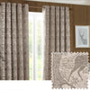 Winter Woods Chenille Ready Made Eyelet Curtains Taupe