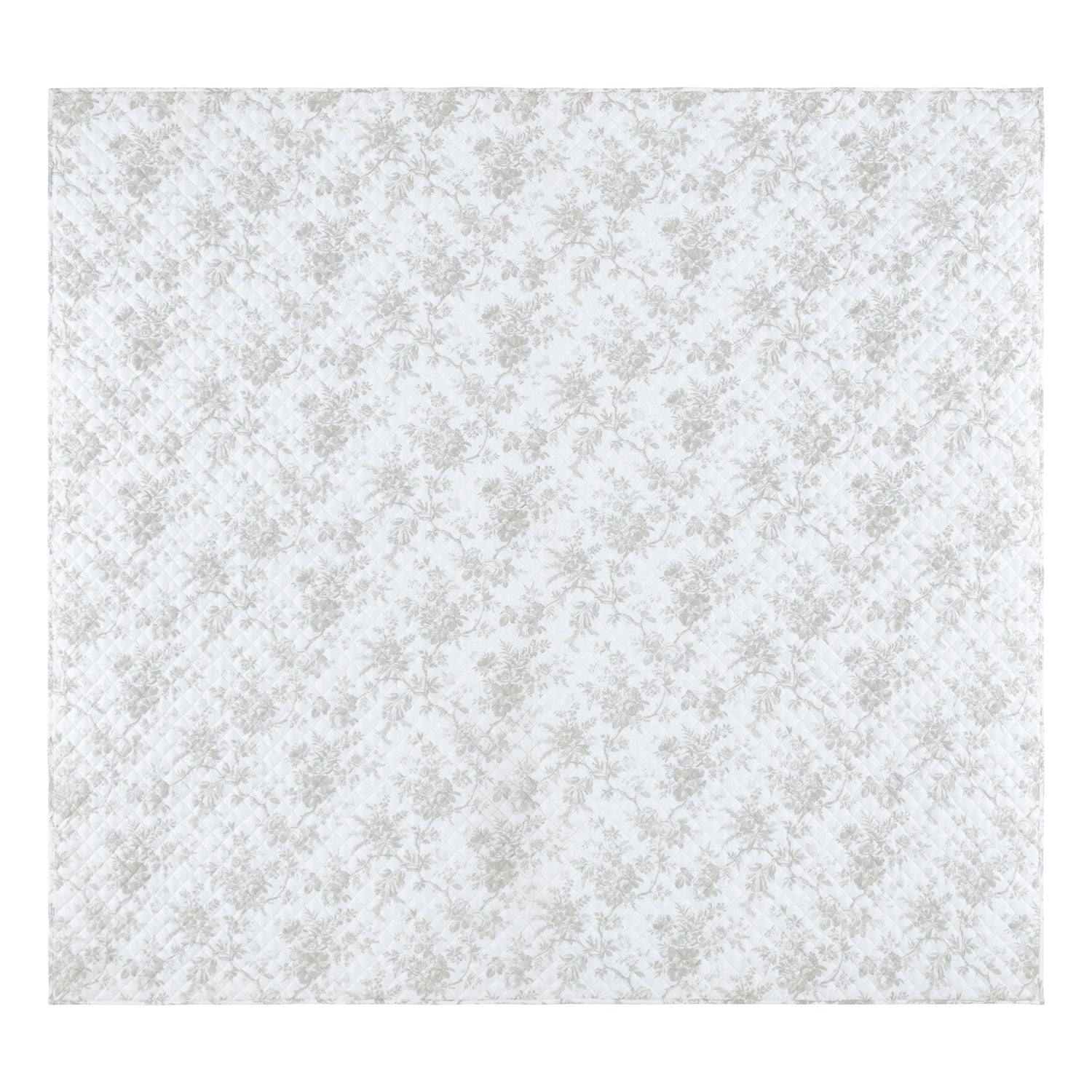Laura Ashley Walled Garden 235cm x 235cm Bedspread Dove Grey