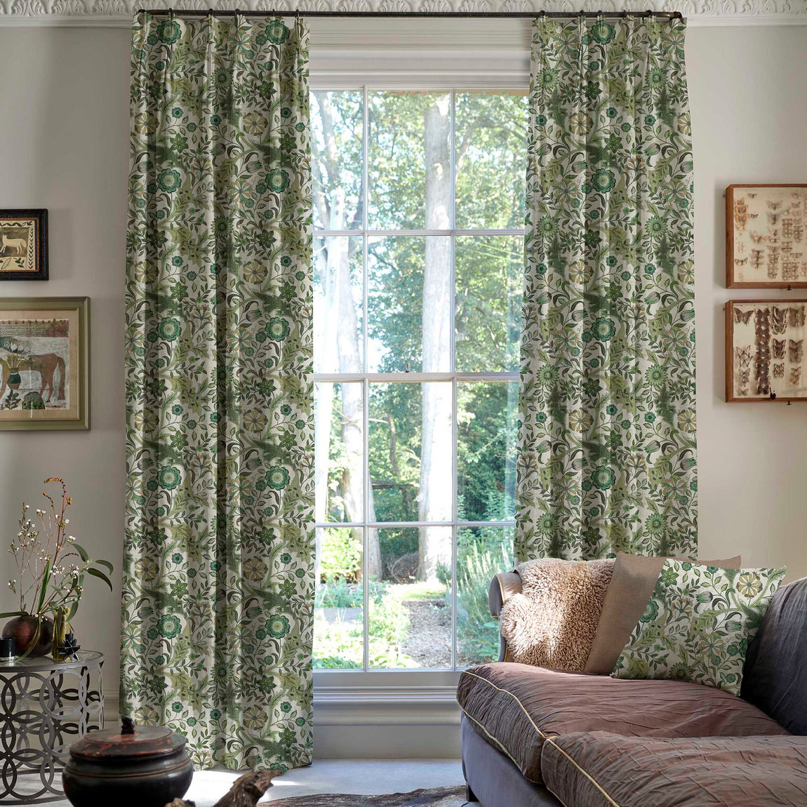 Linda Barker Home Agra Made To Measure Curtains Emerald
