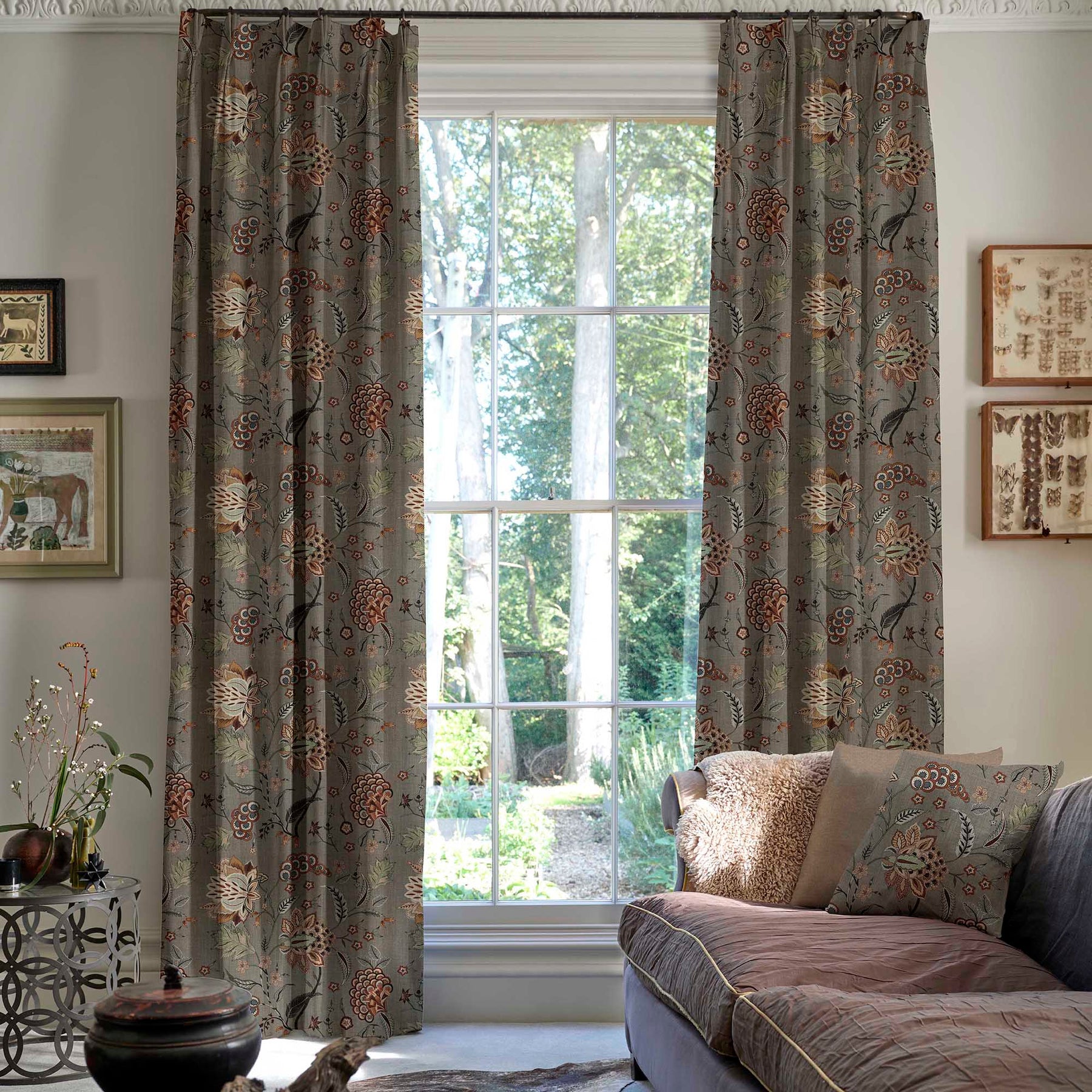 Linda Barker Home Chennai Blackout Made To Measure Curtains Mushroom