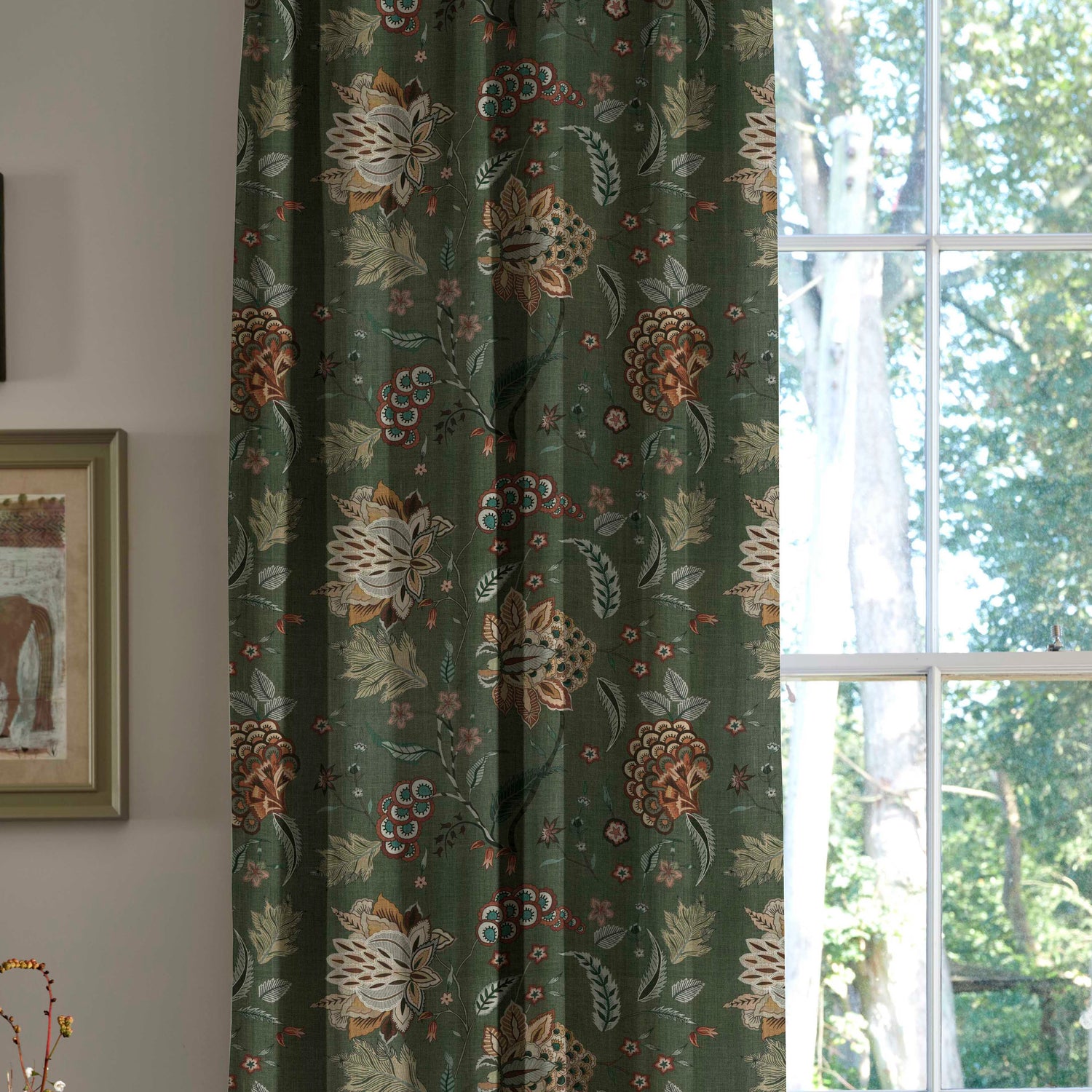 Linda Barker Home Chennai Blackout Made To Measure Curtains Emerald