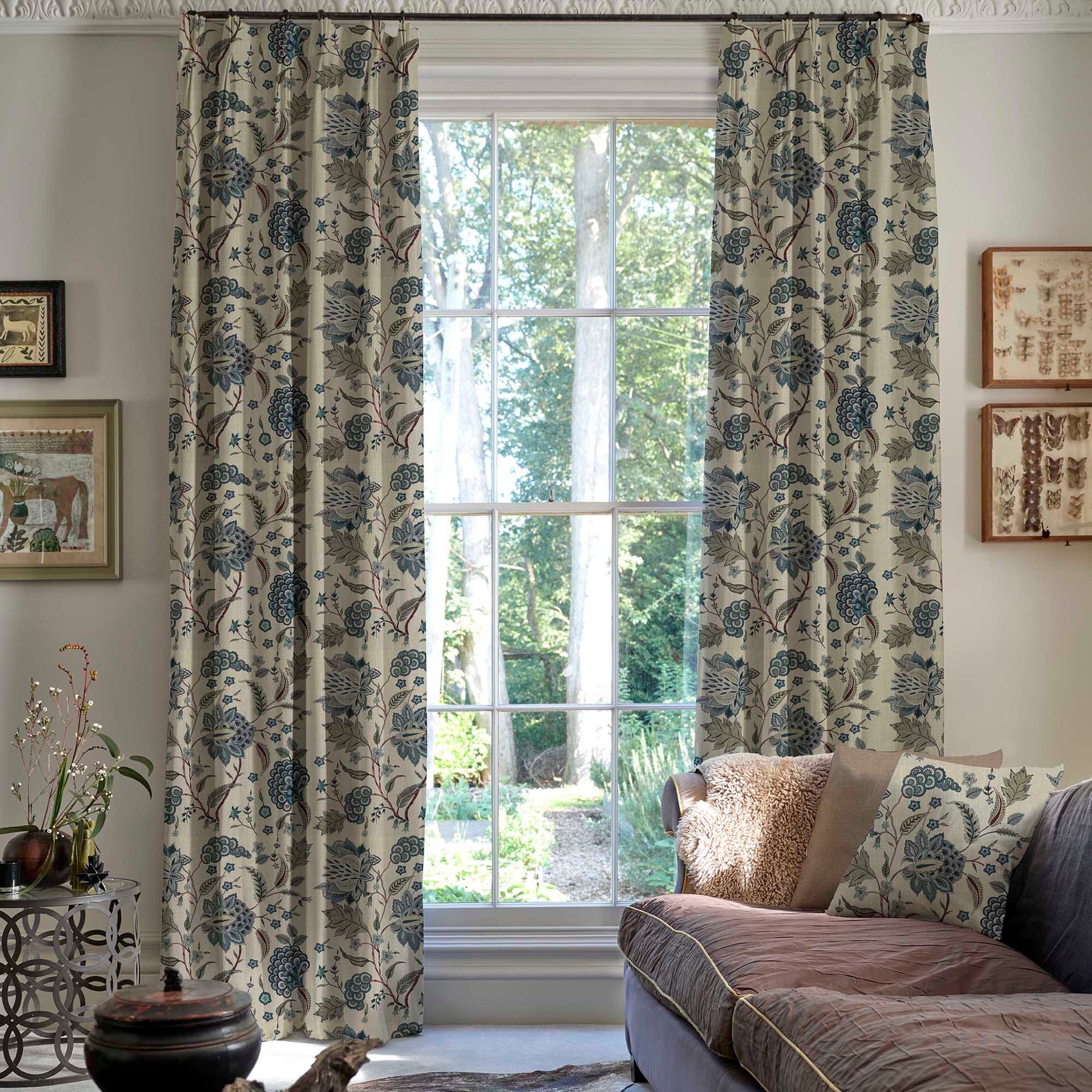 Linda Barker Home Chennai Blackout Made To Measure Curtains Saphire