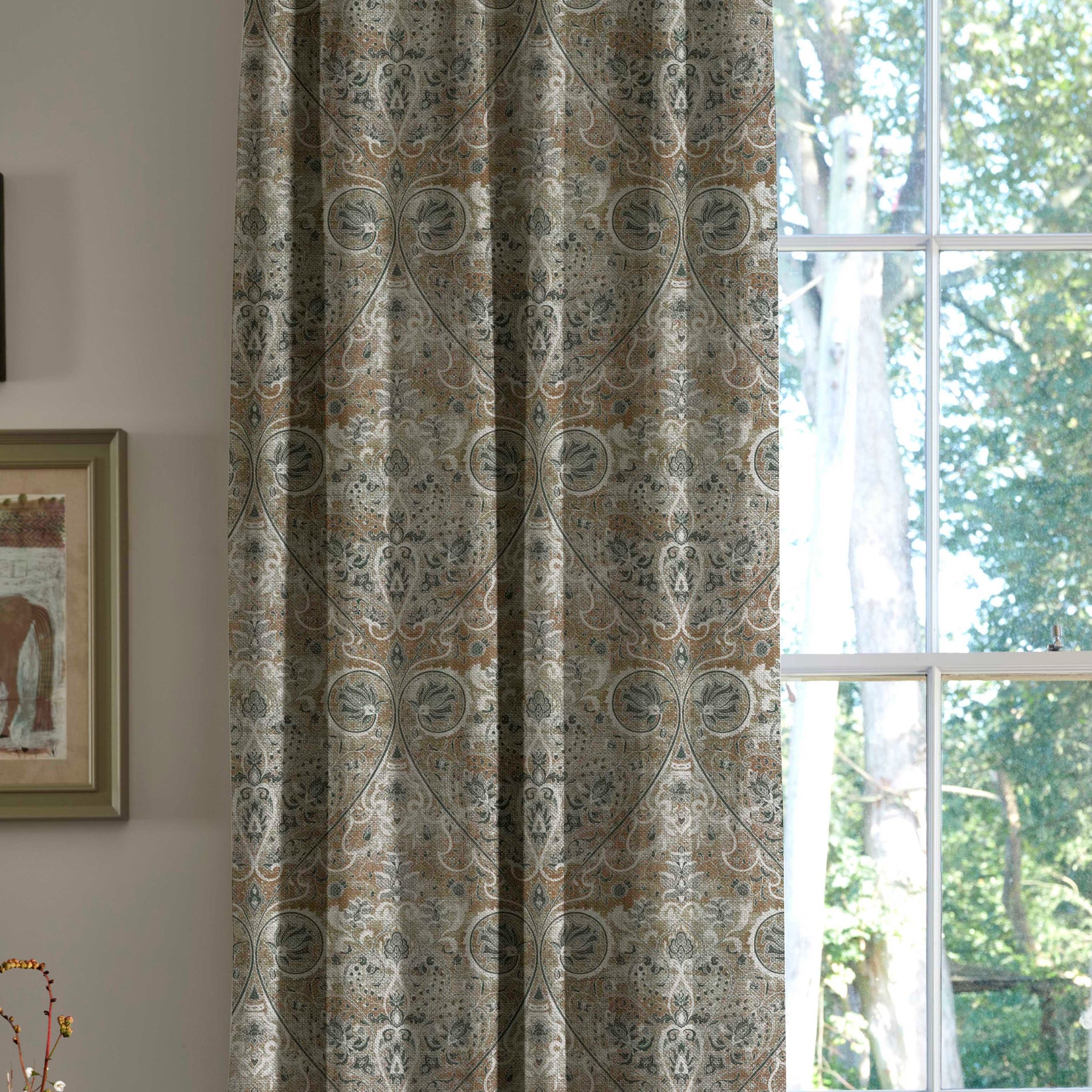 Linda Barker Home Jaipur Made To Measure Curtains Mushroom