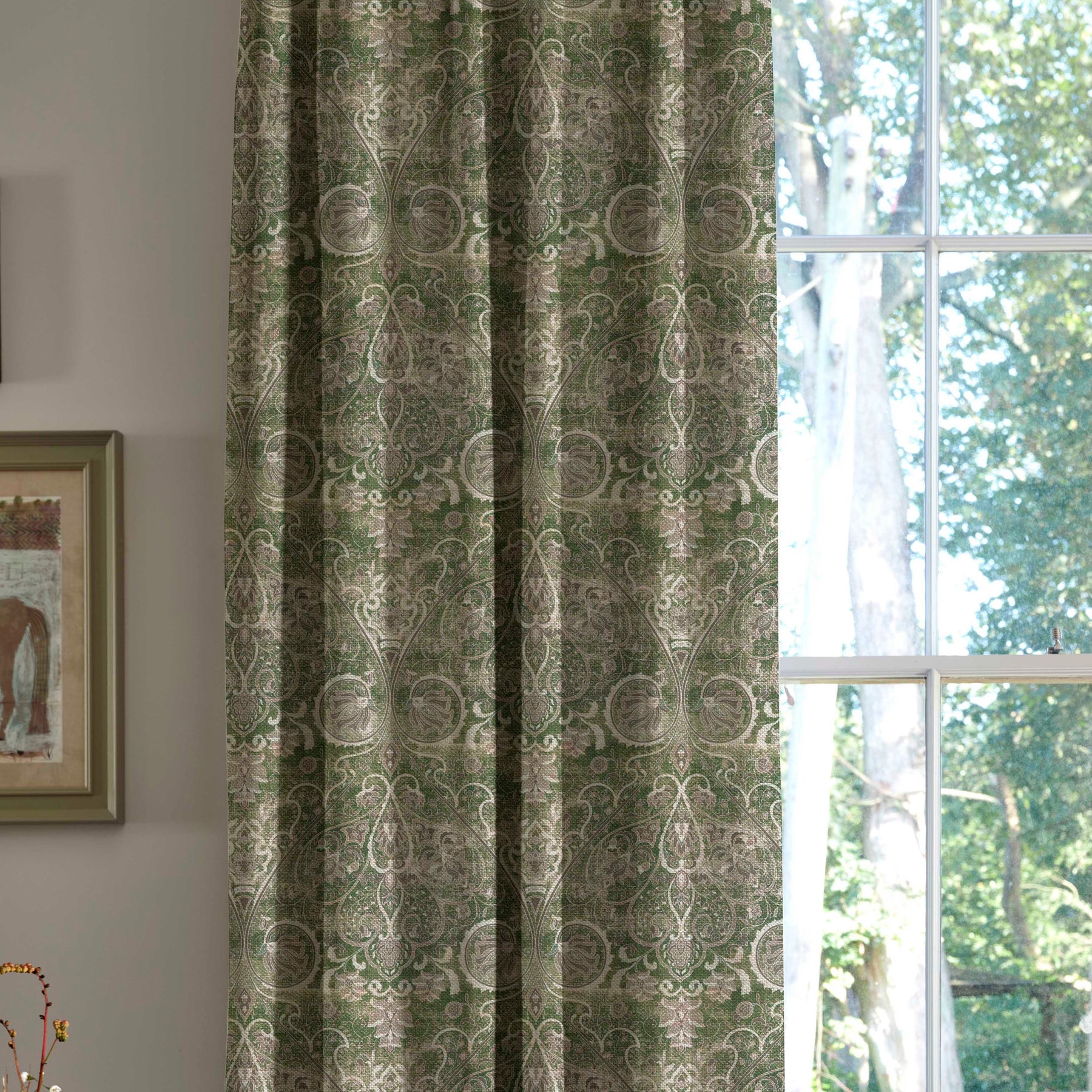 Linda Barker Home Jaipur Made To Measure Curtains Emerald