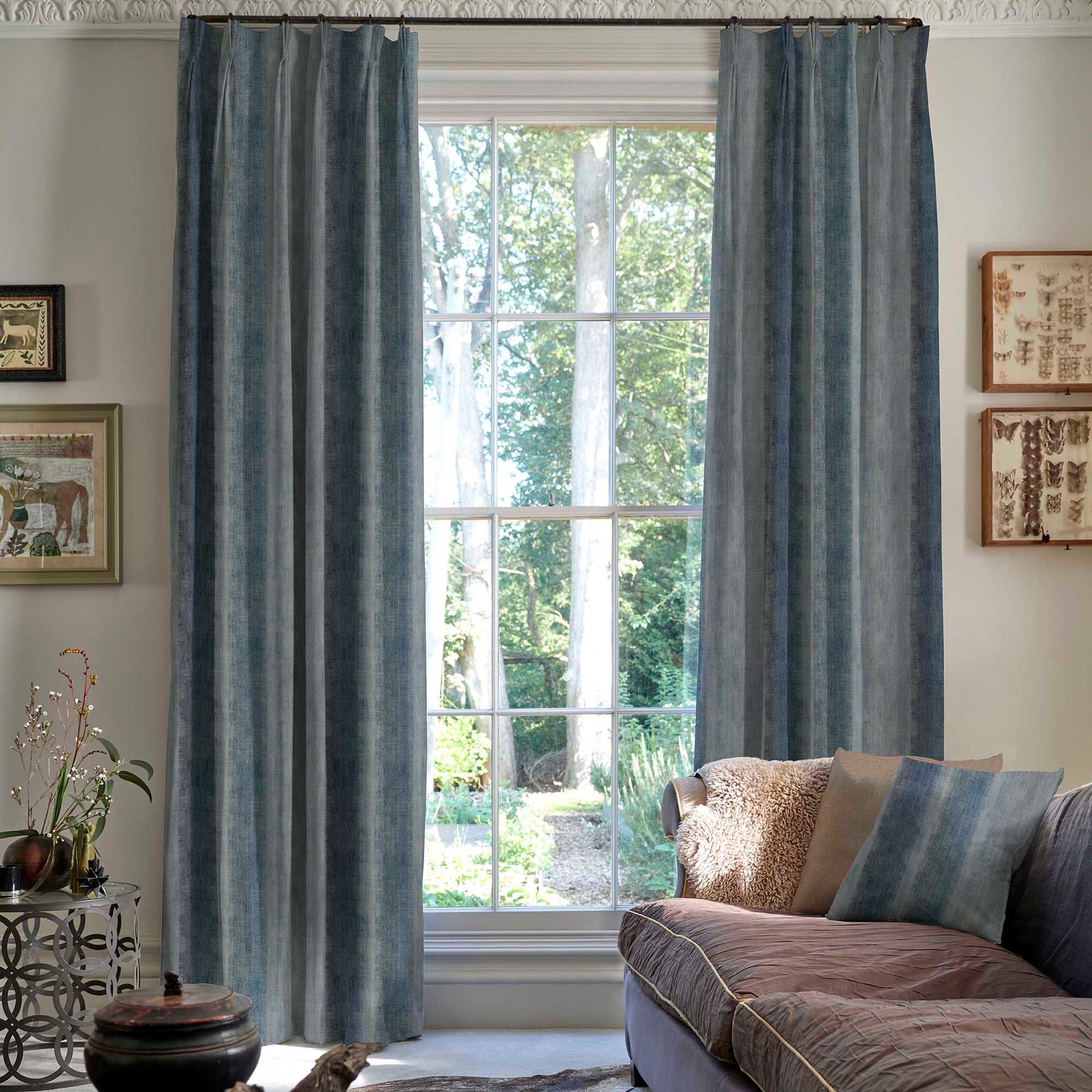 Linda Barker Home Bidar Blackout Made To Measure Curtains Saphire