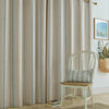 Laura Ashley Wickham Stripe Ready Made Eyelet Curtains Sage Natural