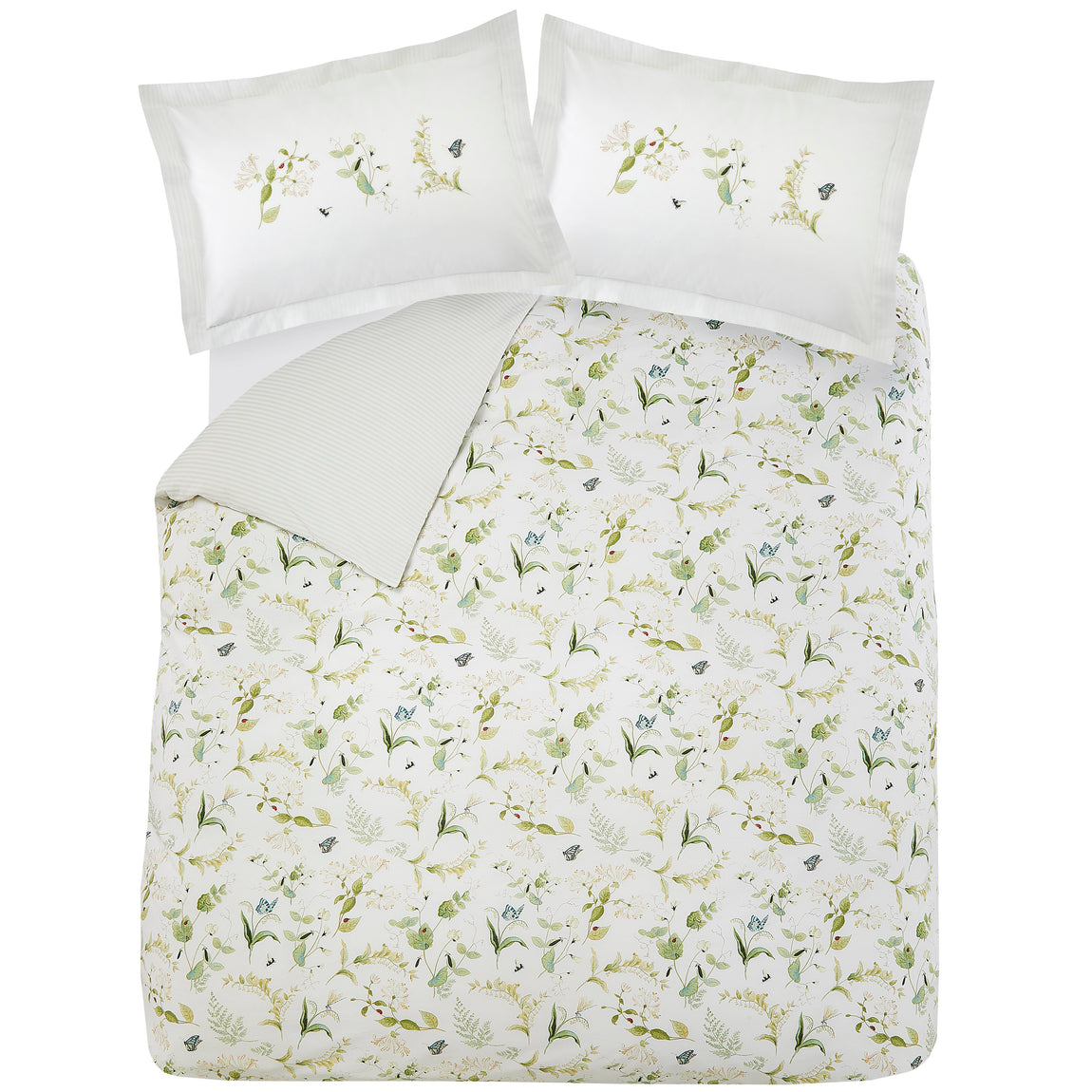 Sophie Allport Wild Floral Duvet Cover Bedding Set Green