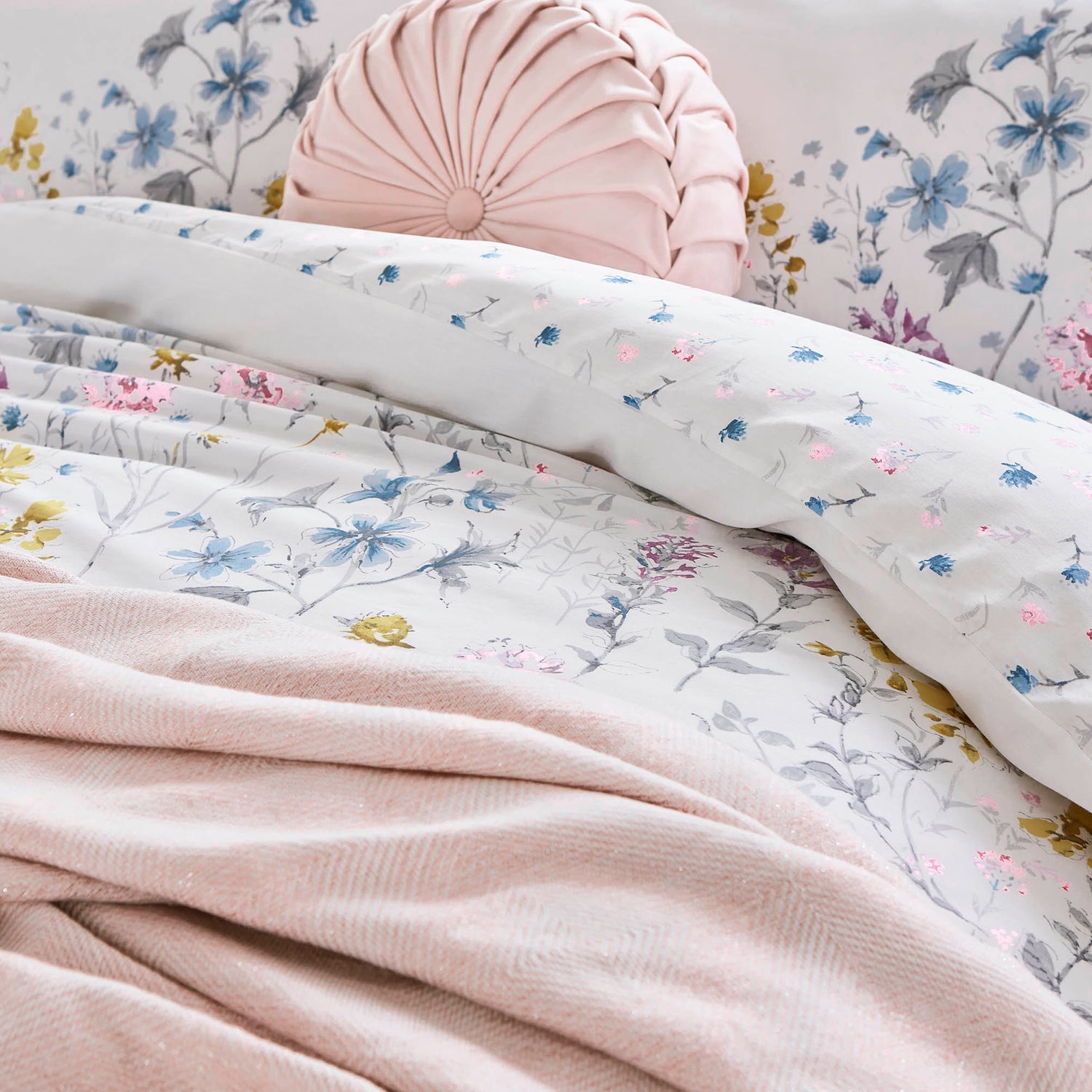 Laura Ashley Wild Meadow Duvet Cover Bedding Set Multi