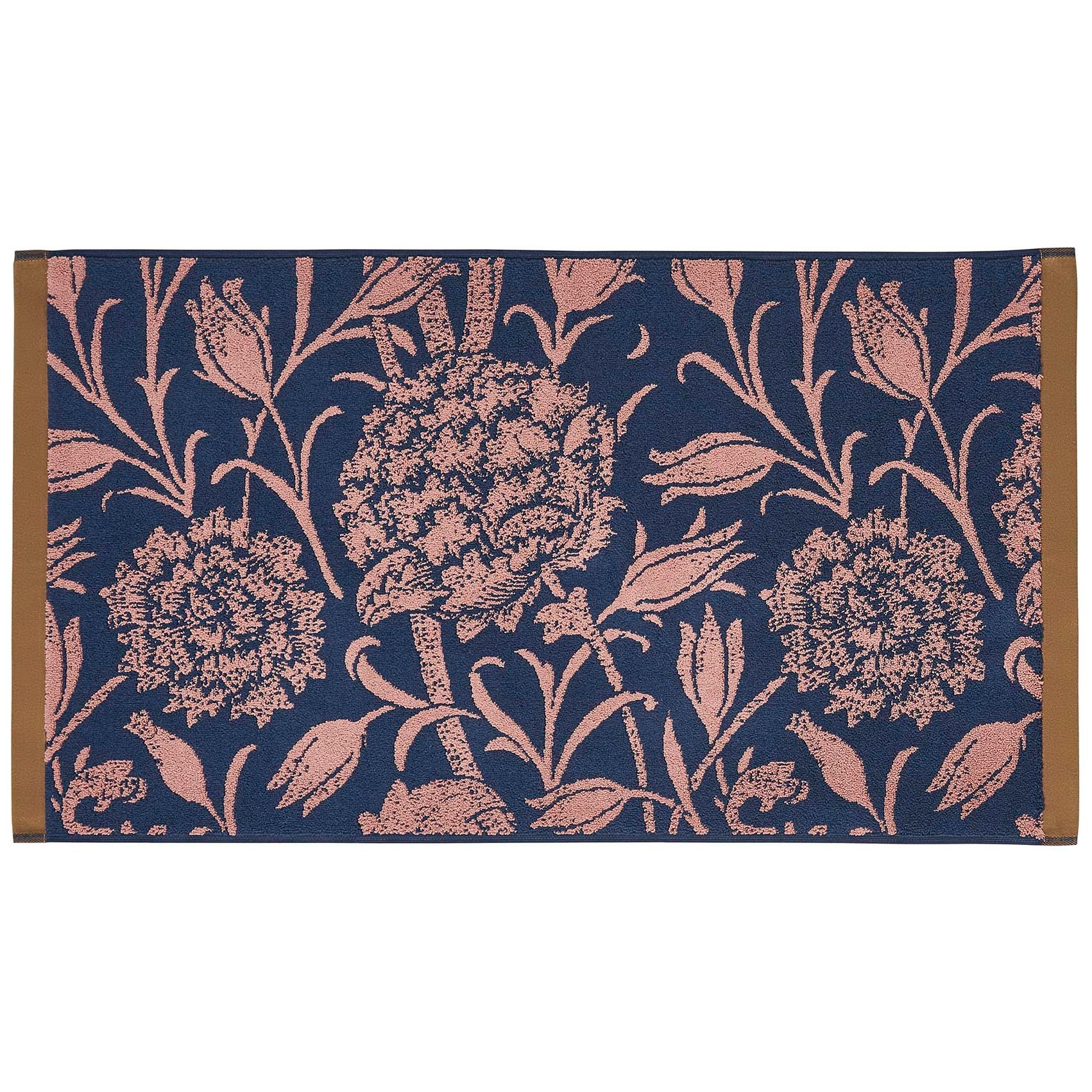 William Morris At Home Wild Tulip Bath Mat 50cm x 90cm Copper
