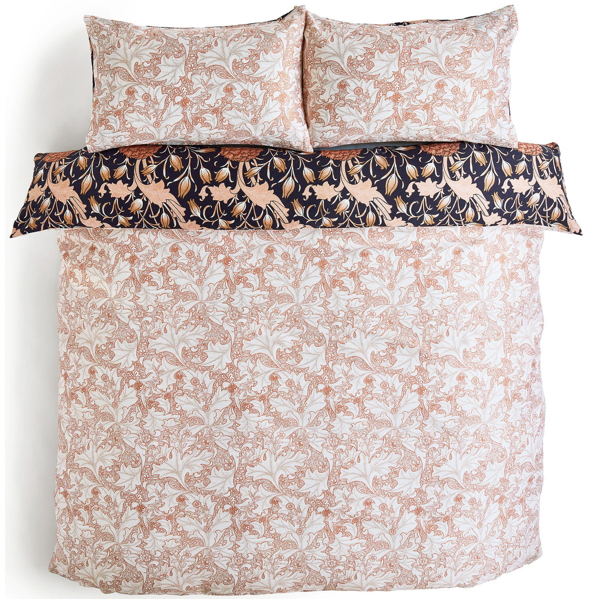 William Morris At Home Wild Tulip Duvet Cover Bedding Set Copper