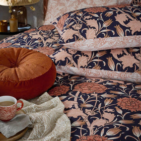 William Morris At Home Wild Tulip Housewife Pillowcase Pair Copper