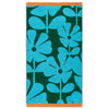 Orla Kiely Wildflower Towel Blue Lagoon