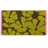 Orla Kiely Wildflower Towel Yellow Ochre