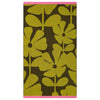 Orla Kiely Wildflower Towel Yellow Ochre