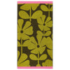 Orla Kiely Wildflower Towel Yellow Ochre