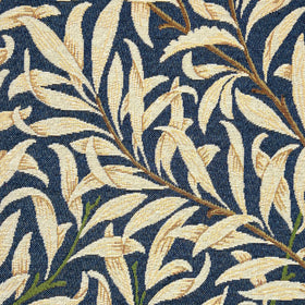 William Morris Willow Boughs Tapestry Fabric Navy